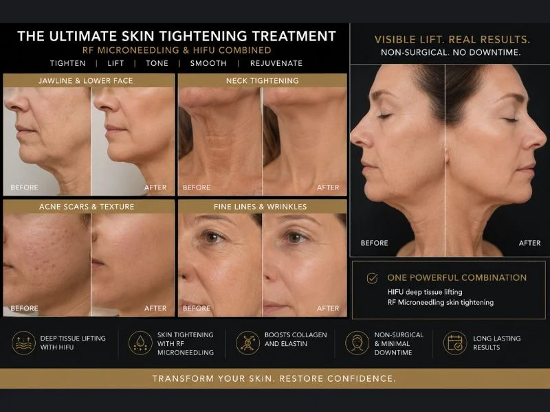 Results of combined treatment for the ultimate skin tightening treatment Oxshott